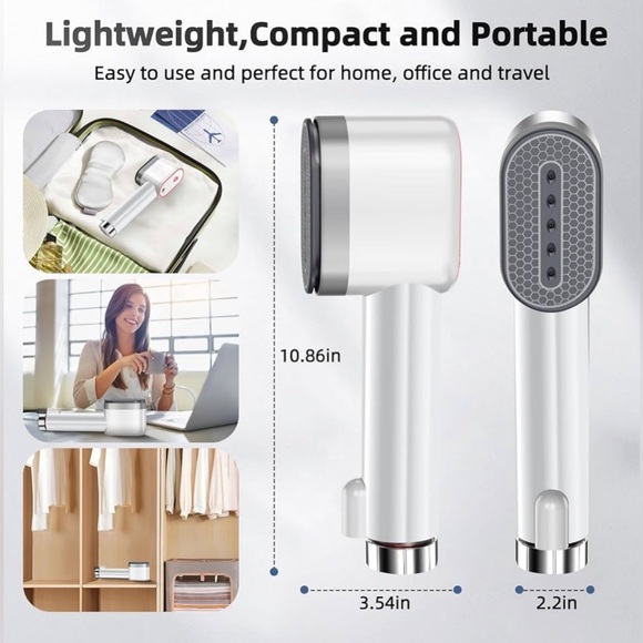 Handheld Steamer for Clothes Portable Travel Steamer Horizontal & Vertical Steam - Picture 6 of 7